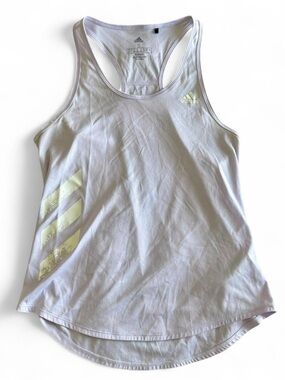 Adidas soft lilac racerback tank top – pastel purple sporty workout top